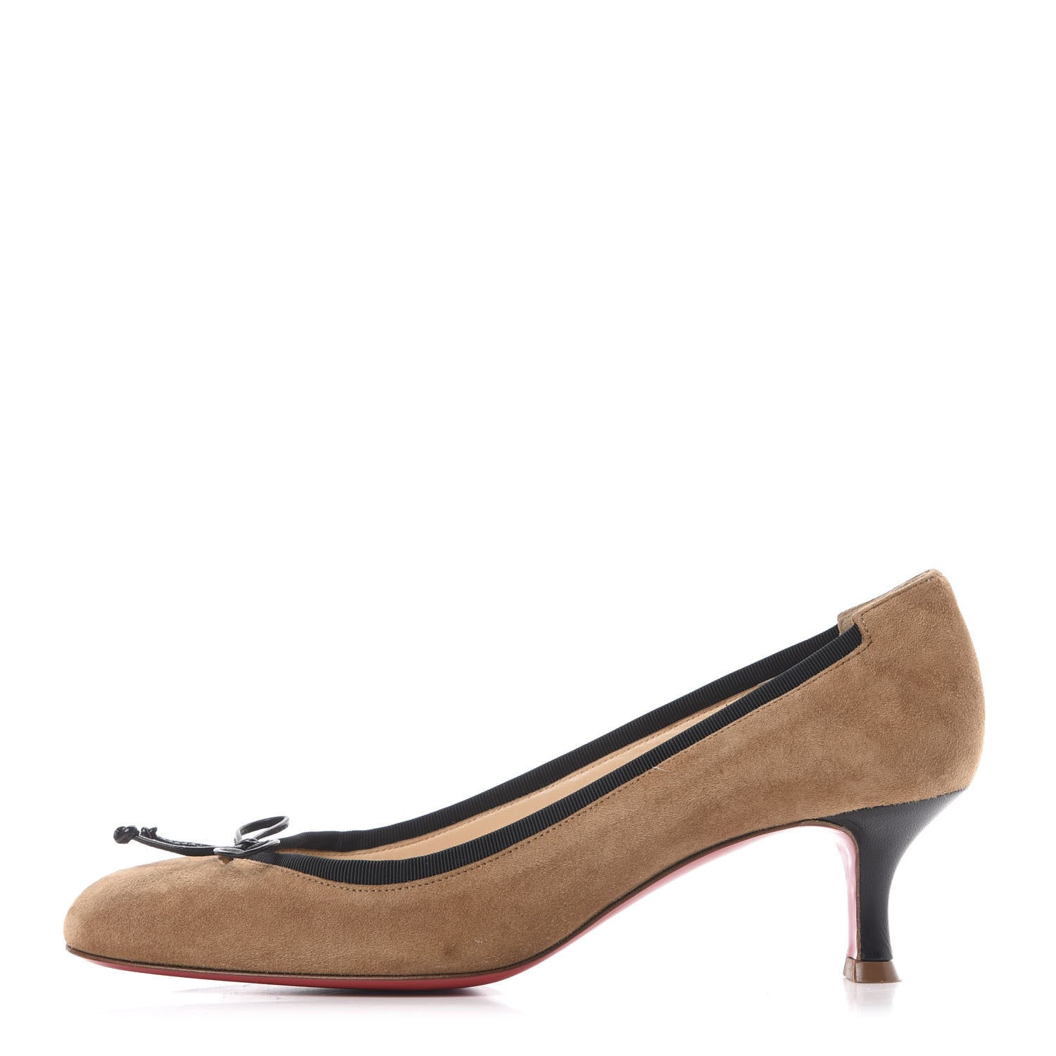 Christian Louboutin Suede Neo Mars 45 Pumps 39 Camel 1 of 9