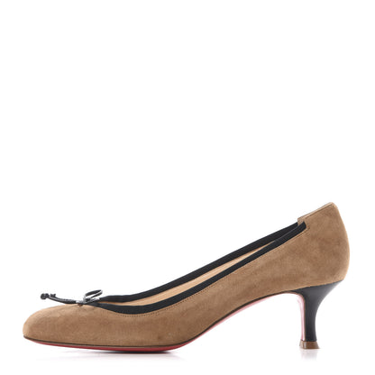 Christian Louboutin Suede Neo Mars 45 Pumps 39 Camel 1 of 9