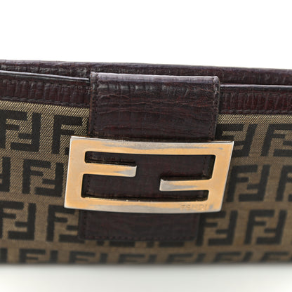 Fendi Zucchino Forever Continental Wallet Brown 19 of 20