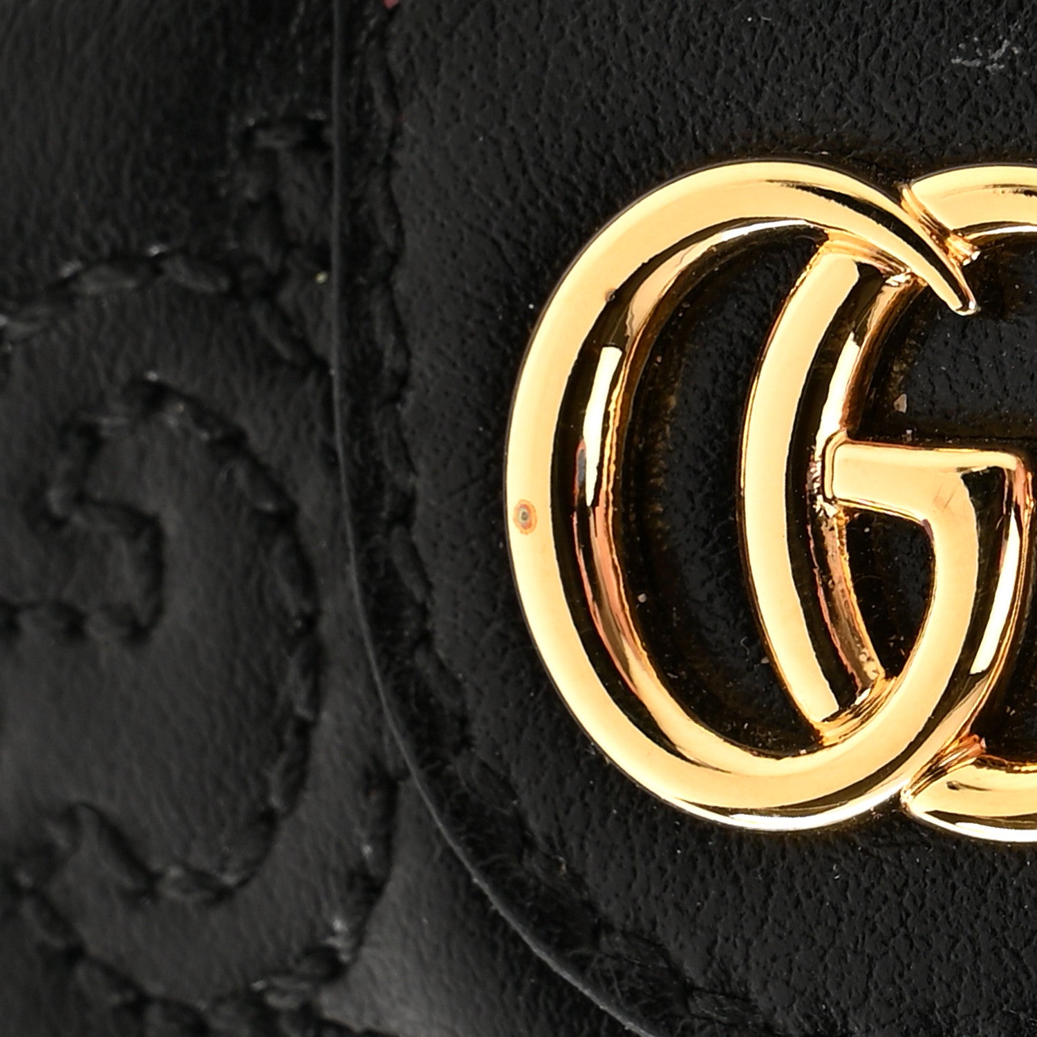 Gucci Calfskin GG Matelasse Card Holder Black 7 of 8