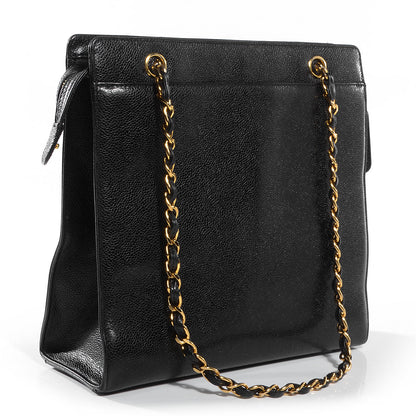 Chanel Caviar Shoulder Bag Black 3 of 7