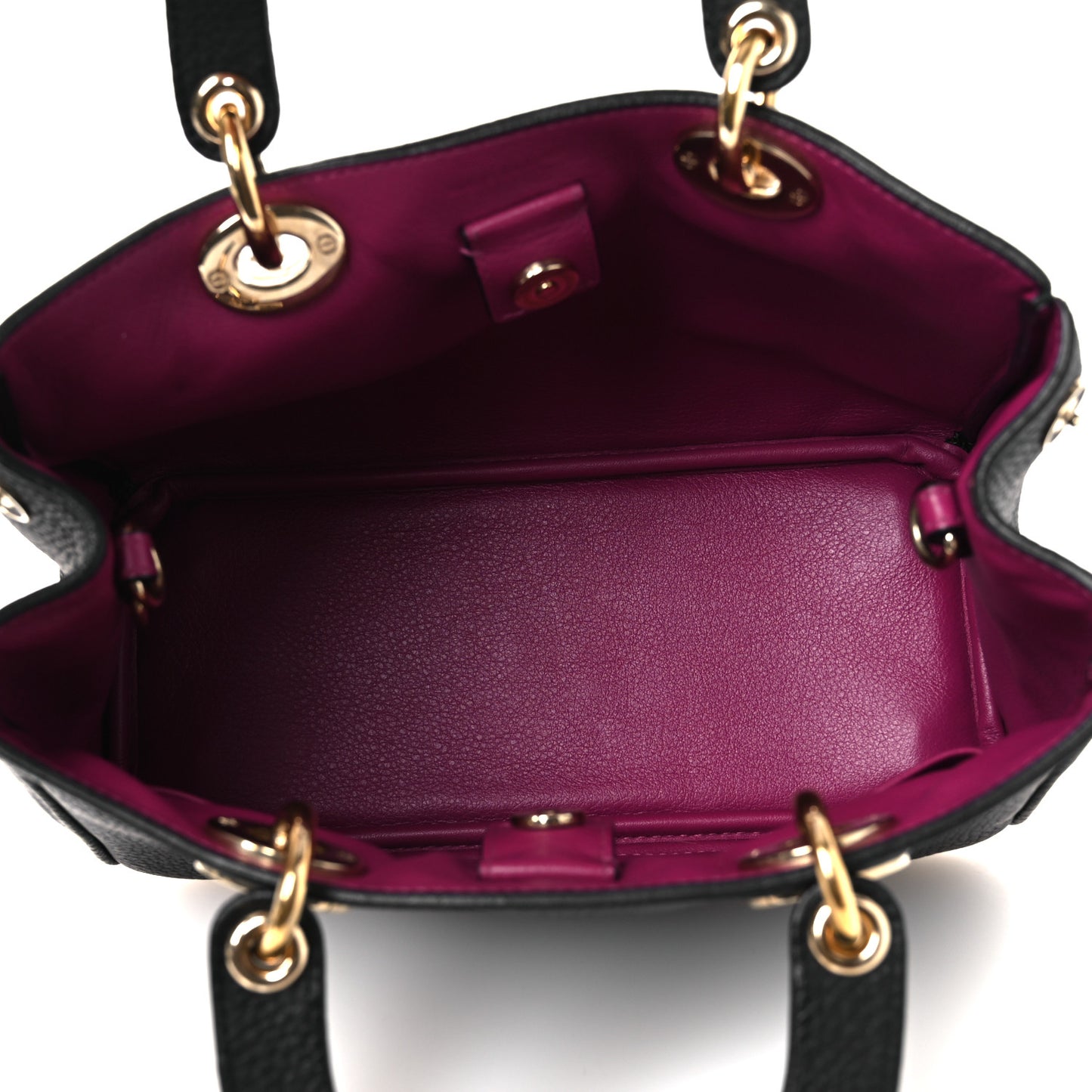 Bullcalf Small Diorissimo Tote Black Rose Indien