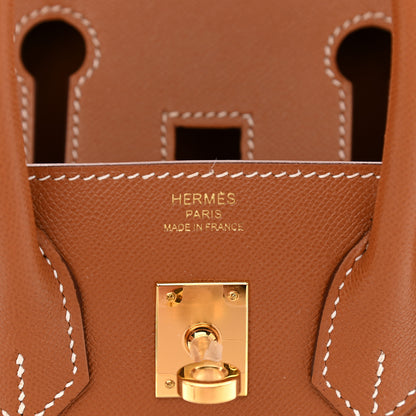 Hermes Madame Calfskin Birkin Sellier 25 Gold 6 of 11