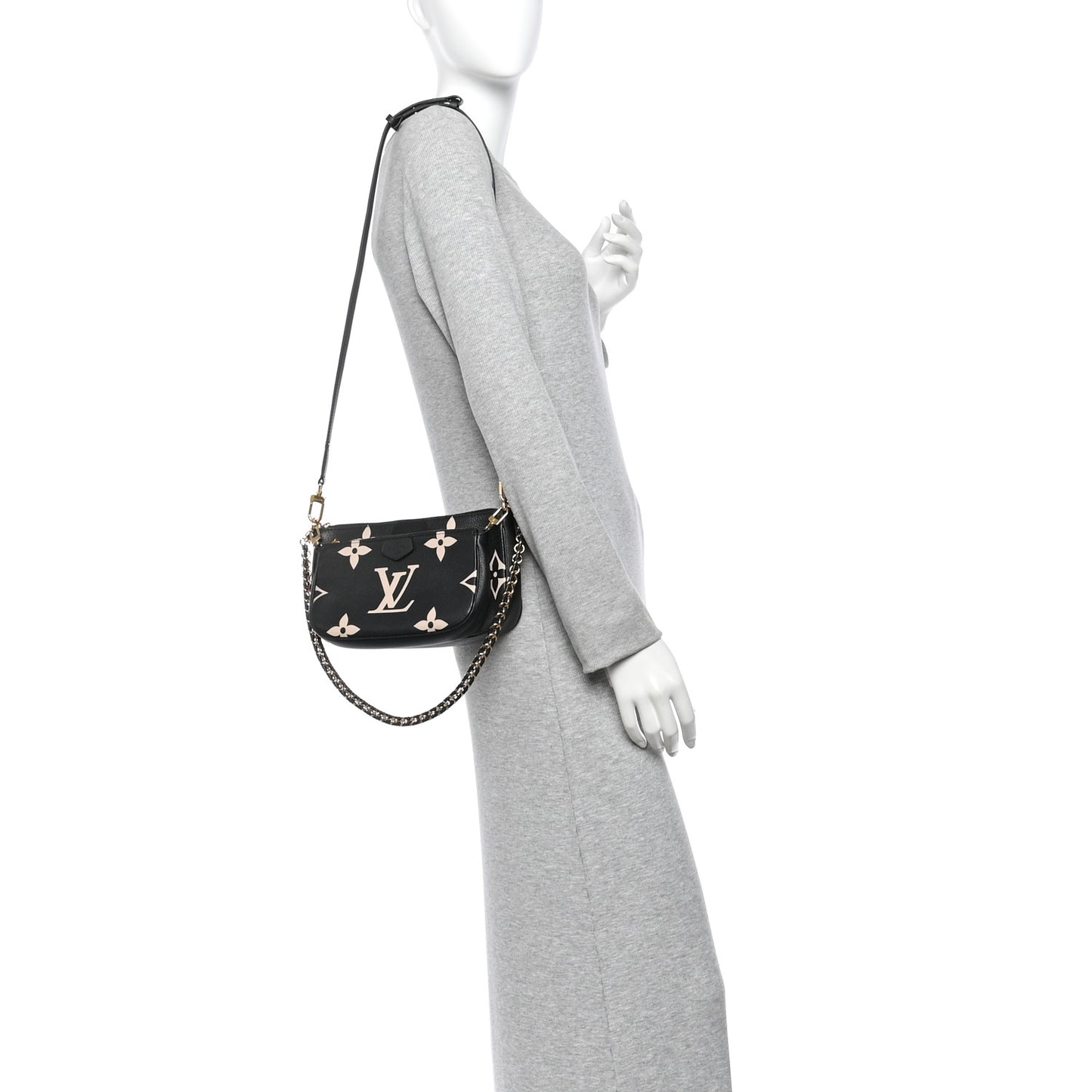 Empreinte Monogram Giant Multi Pochette Accessories Black Beige
