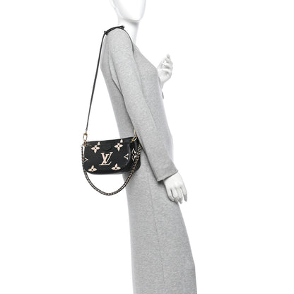 Louis Vuitton Empreinte Monogram Giant Multi Pochette Accessories Black Beige 2 of 10