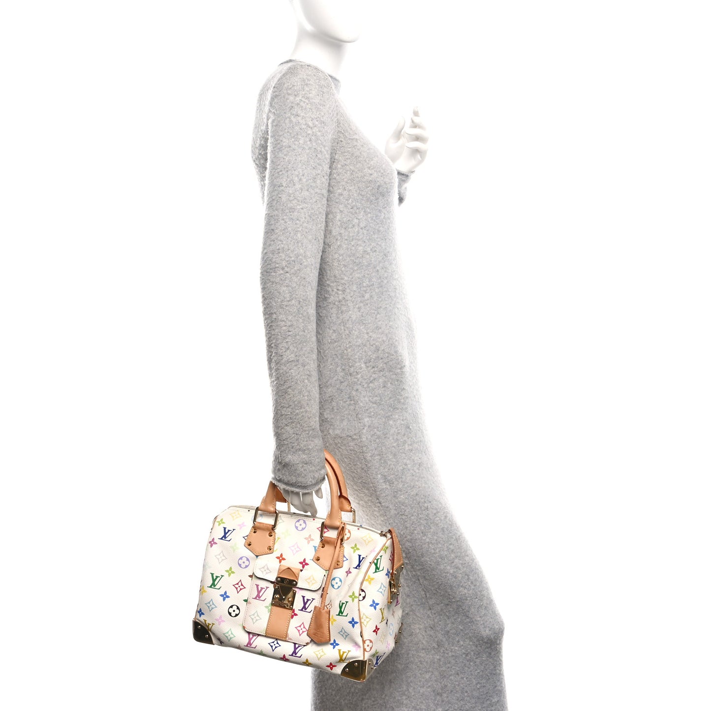Monogram Multicolor Speedy 30 White
