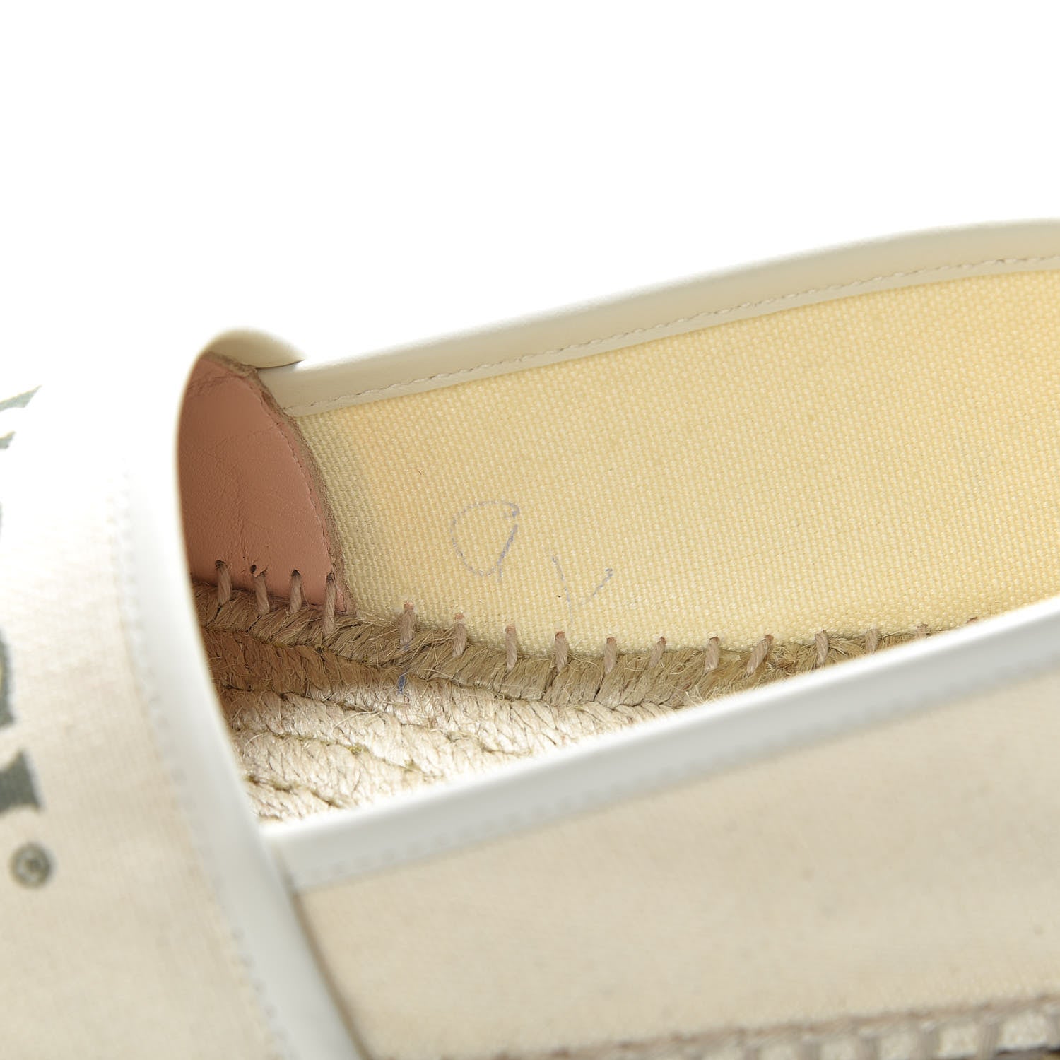 Gucci Canvas Logo Espadrilles 39.5 Greggio White 12 of 14