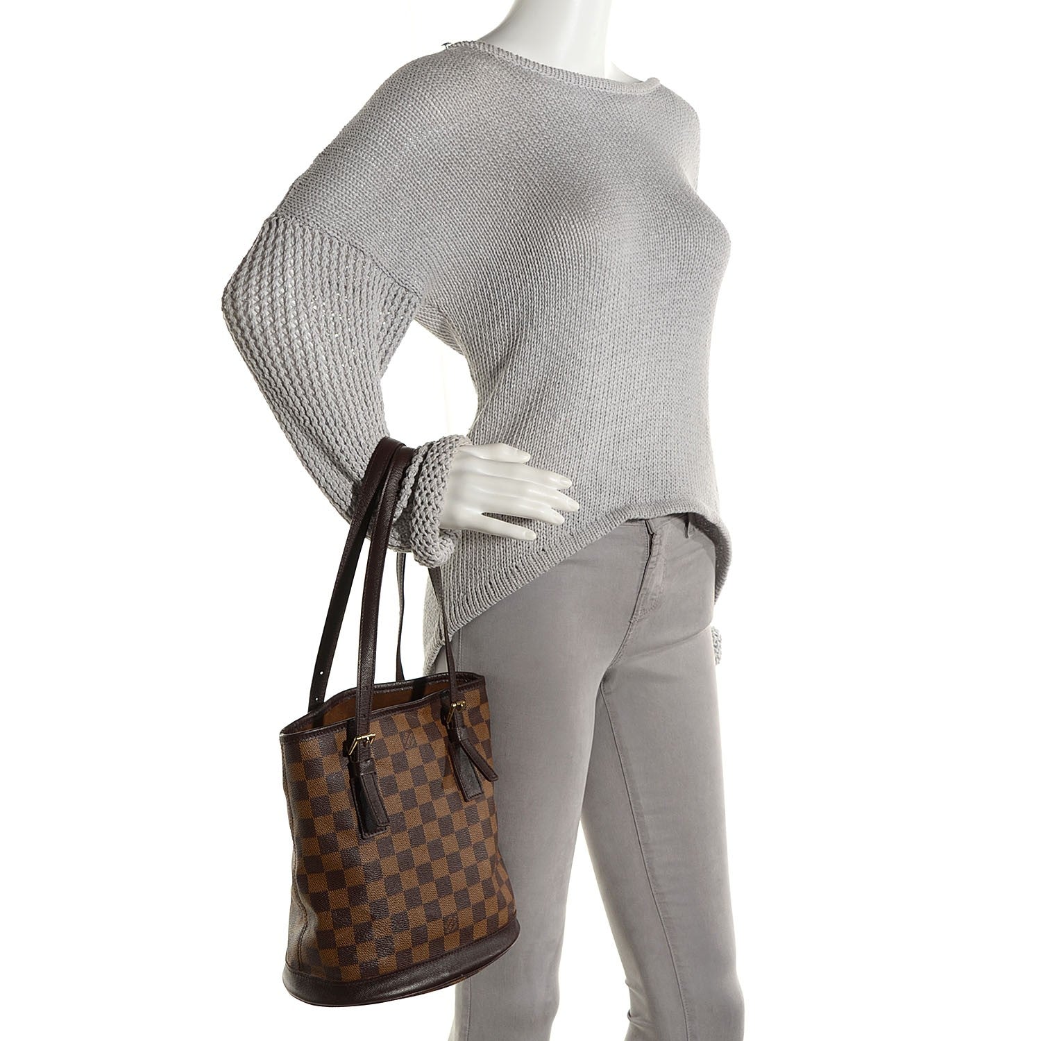 Louis Vuitton Damier Ebene Marais Bucket 23 2 of 7
