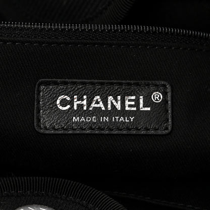 Chanel Canvas Pearl Medium Deauville Tote Black 6 of 10