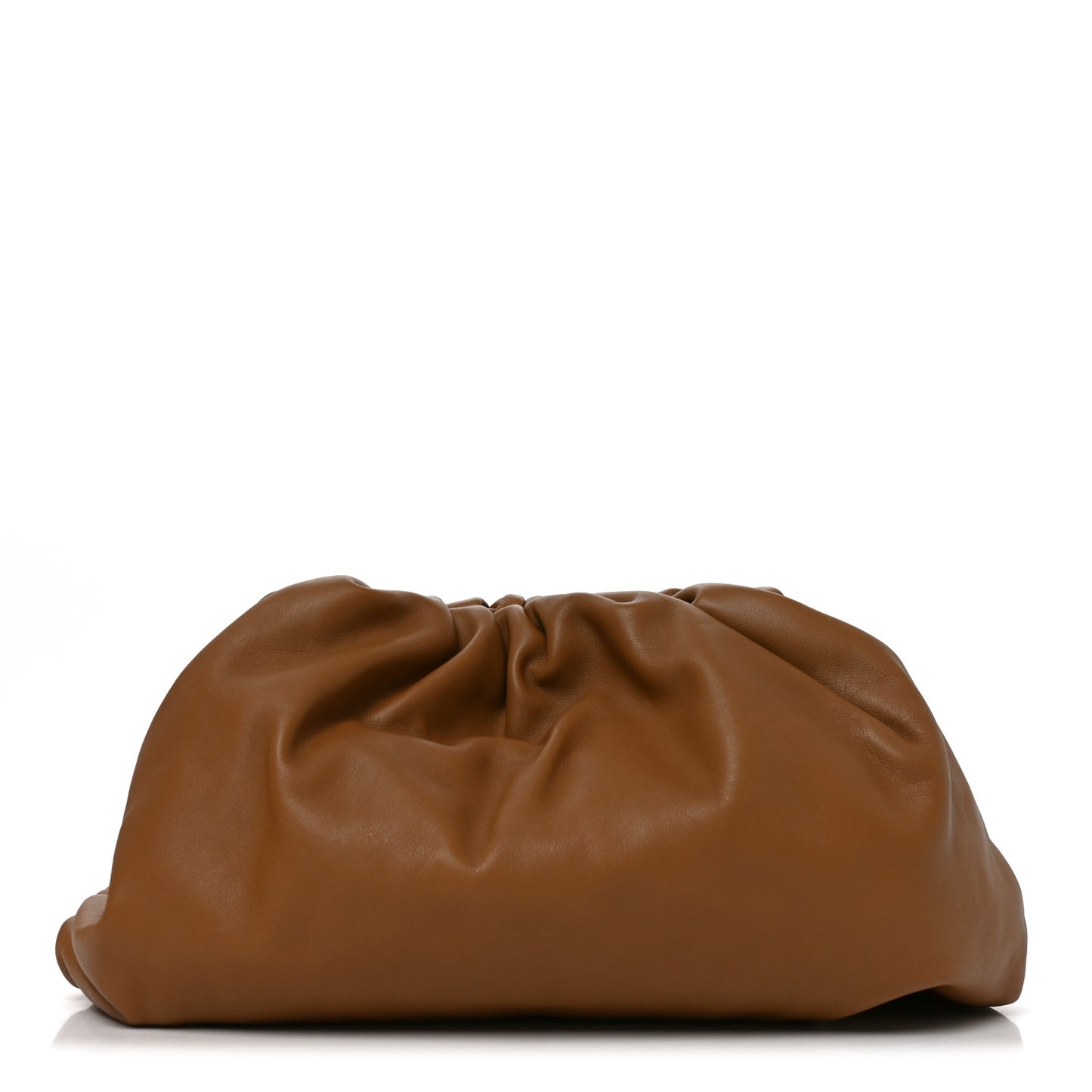 Smooth Butter Calf The Pouch Oversized Clutch Teak