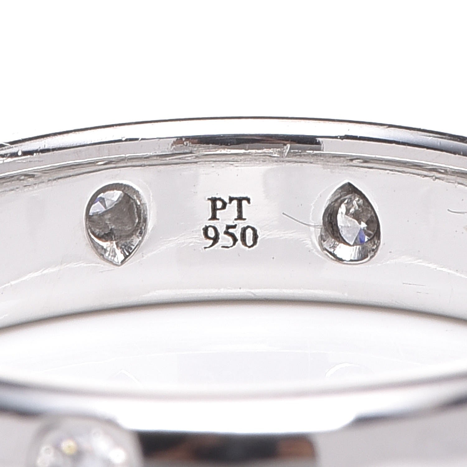 Tiffany Platinum Diamond 4mm Etoile Band Ring 53 6.25 5 of 6
