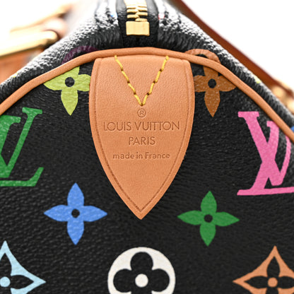 Louis Vuitton Monogram Multicolor Speedy 30 Black 6 of 9