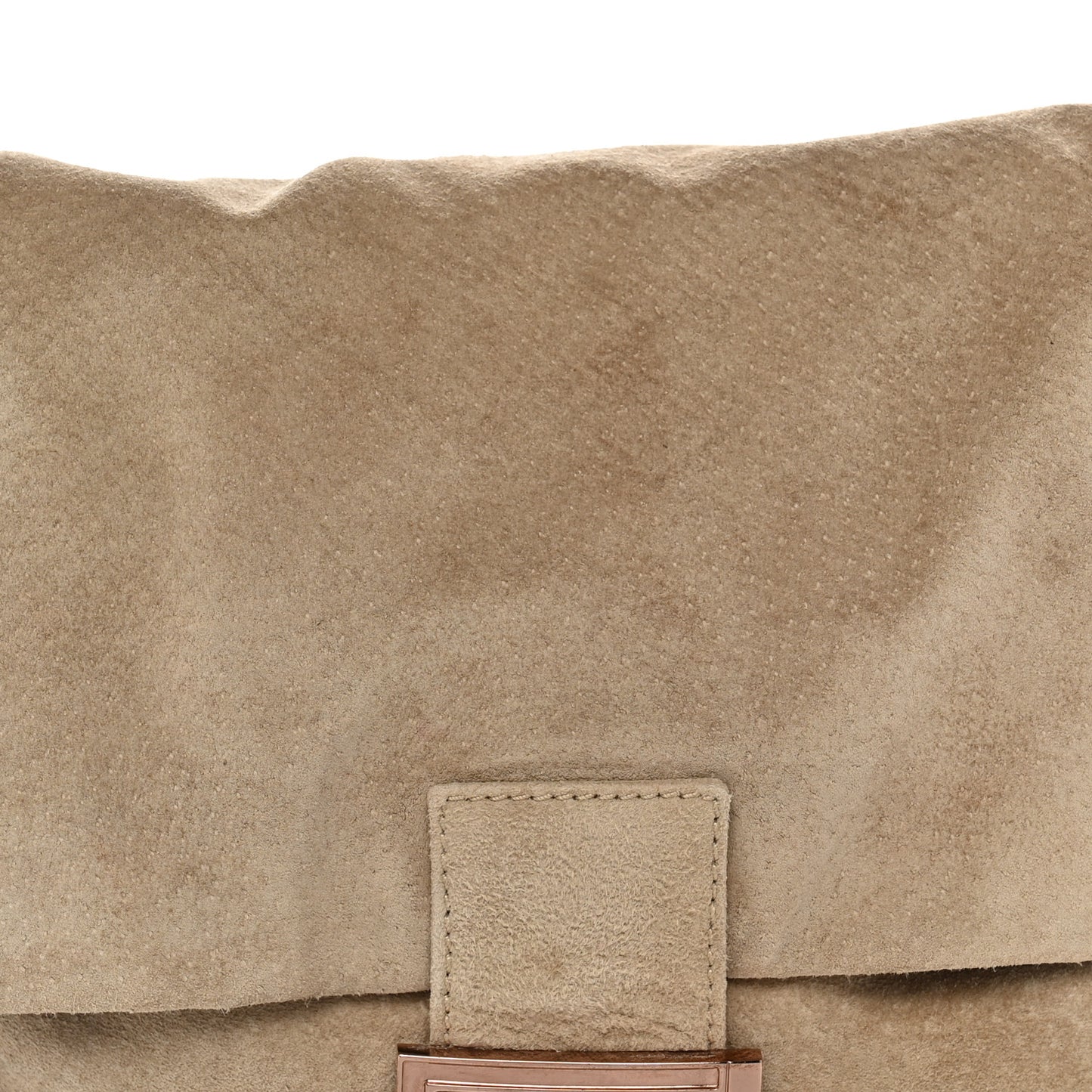 Suede Mama Baguette Beige