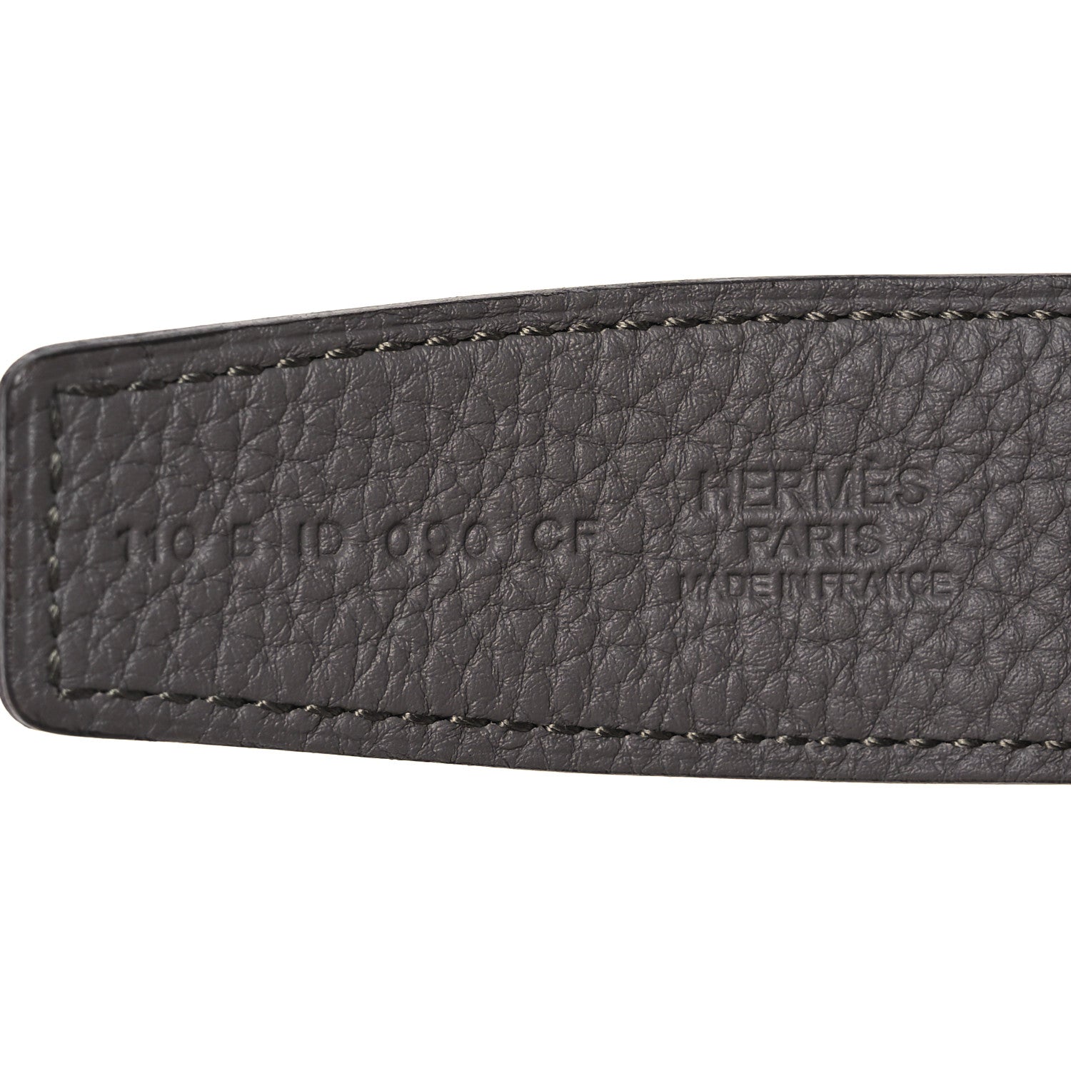 Hermes Box Togo 32mm Guilloche H Belt 110 Black Etain 5 of 7