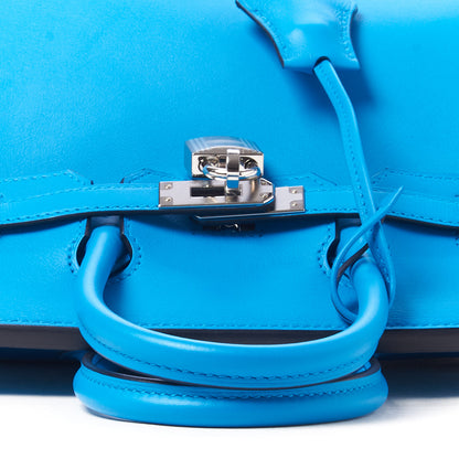 Hermes Swift Birkin 25 Bleu Frida 9 of 32