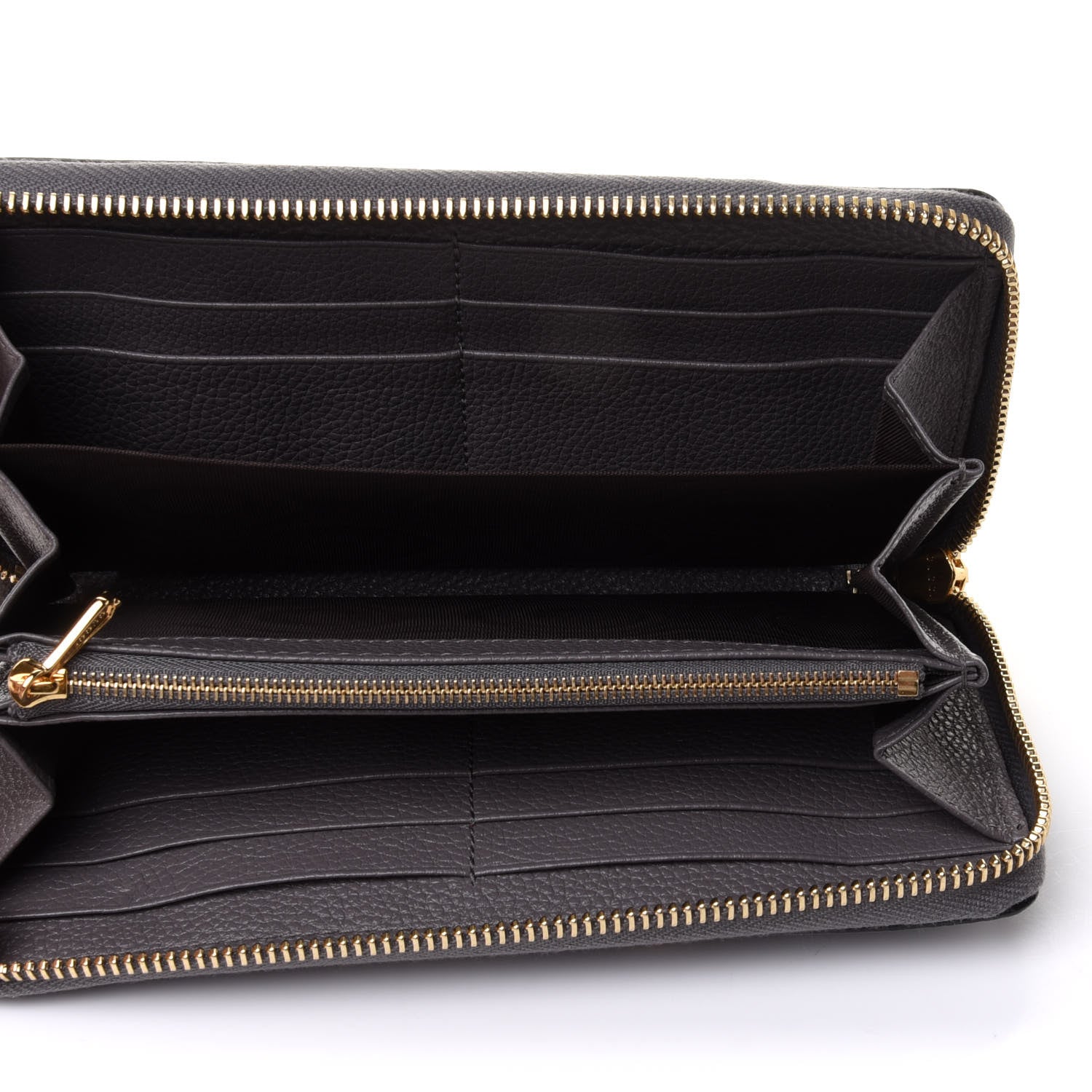 Gucci Grainy Calfskin Zumi Zip Around Wallet Dusty Grey 7 of 11