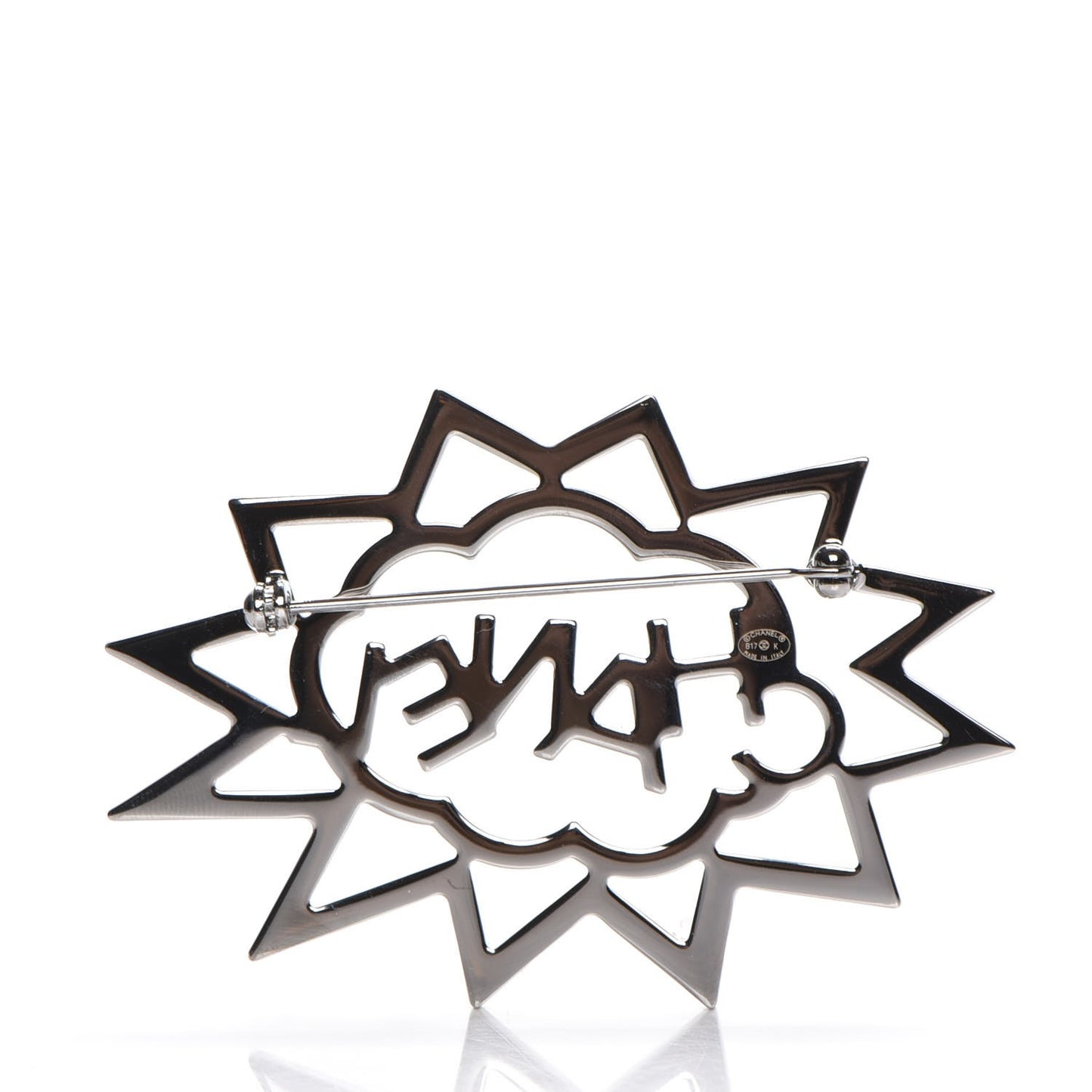 Ruthenium Crystal CC Brooch Red Yellow