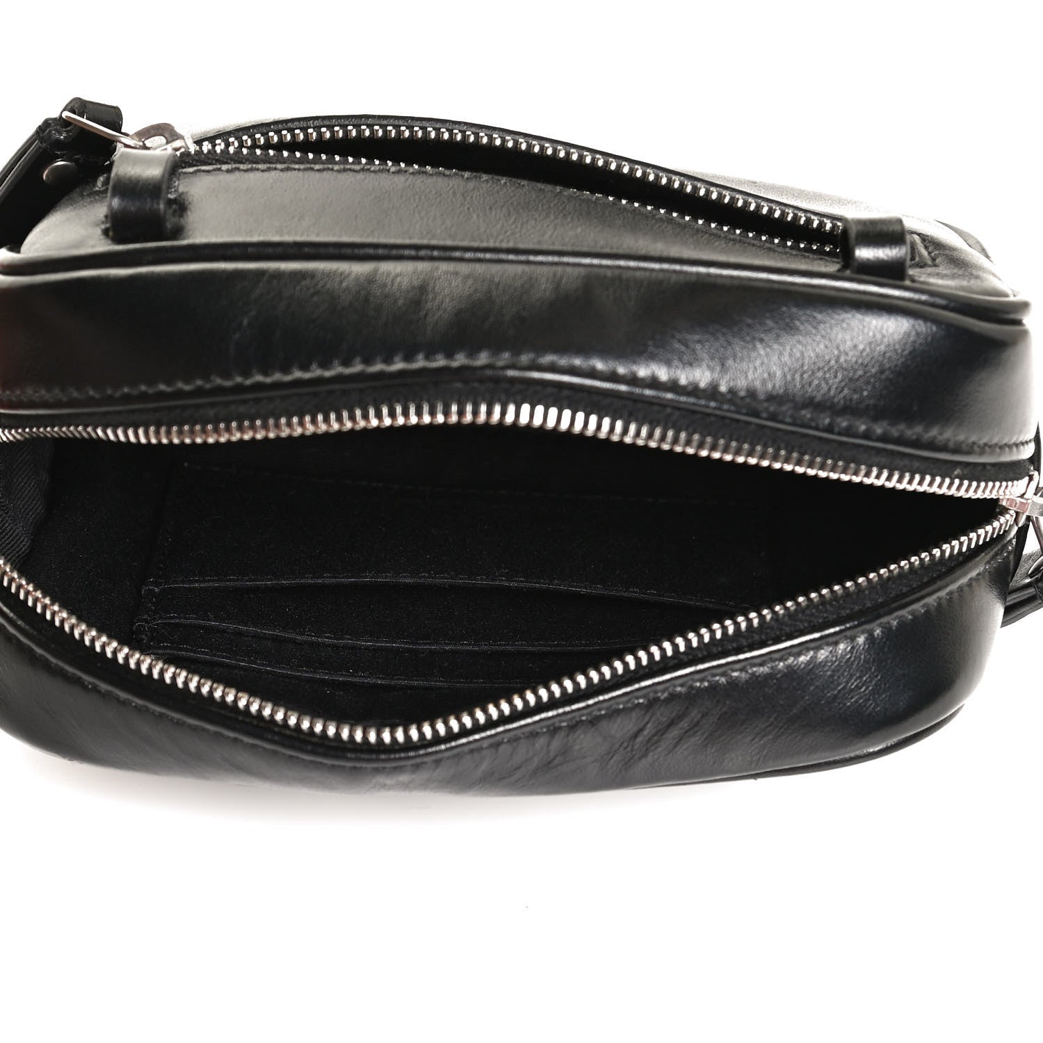 Saint Laurent Calfskin Matelasse Studded Monogram Lou Belt Bag Black 5 of 10