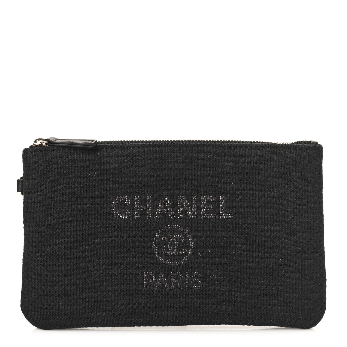 Mixed Fibers Small Deauville Pouch Black