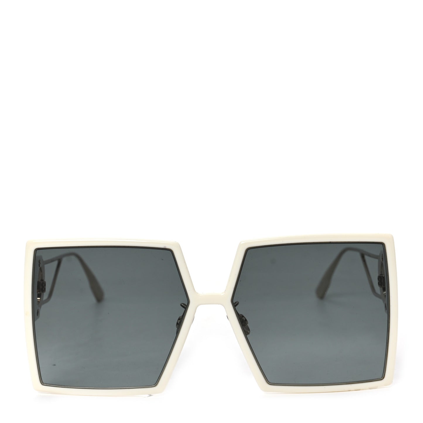 Square 30 Montaigne Sunglasses White