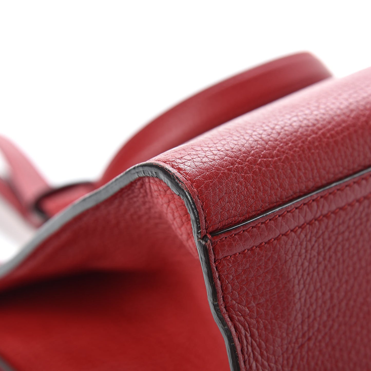 Calfskin Small GG Marmont Top Handle Bag Vulcanic Red