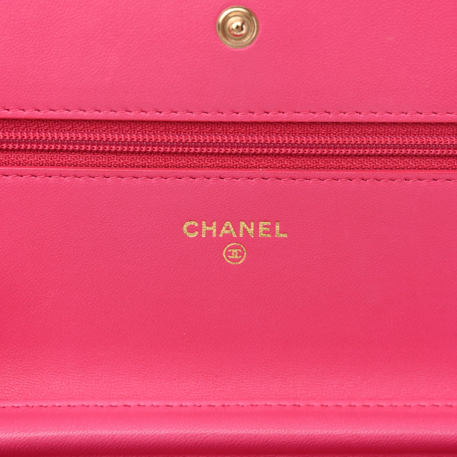 Chanel Lambskin Quilted Boy Wallet On Chain WOC Dark Pink 5 of 12