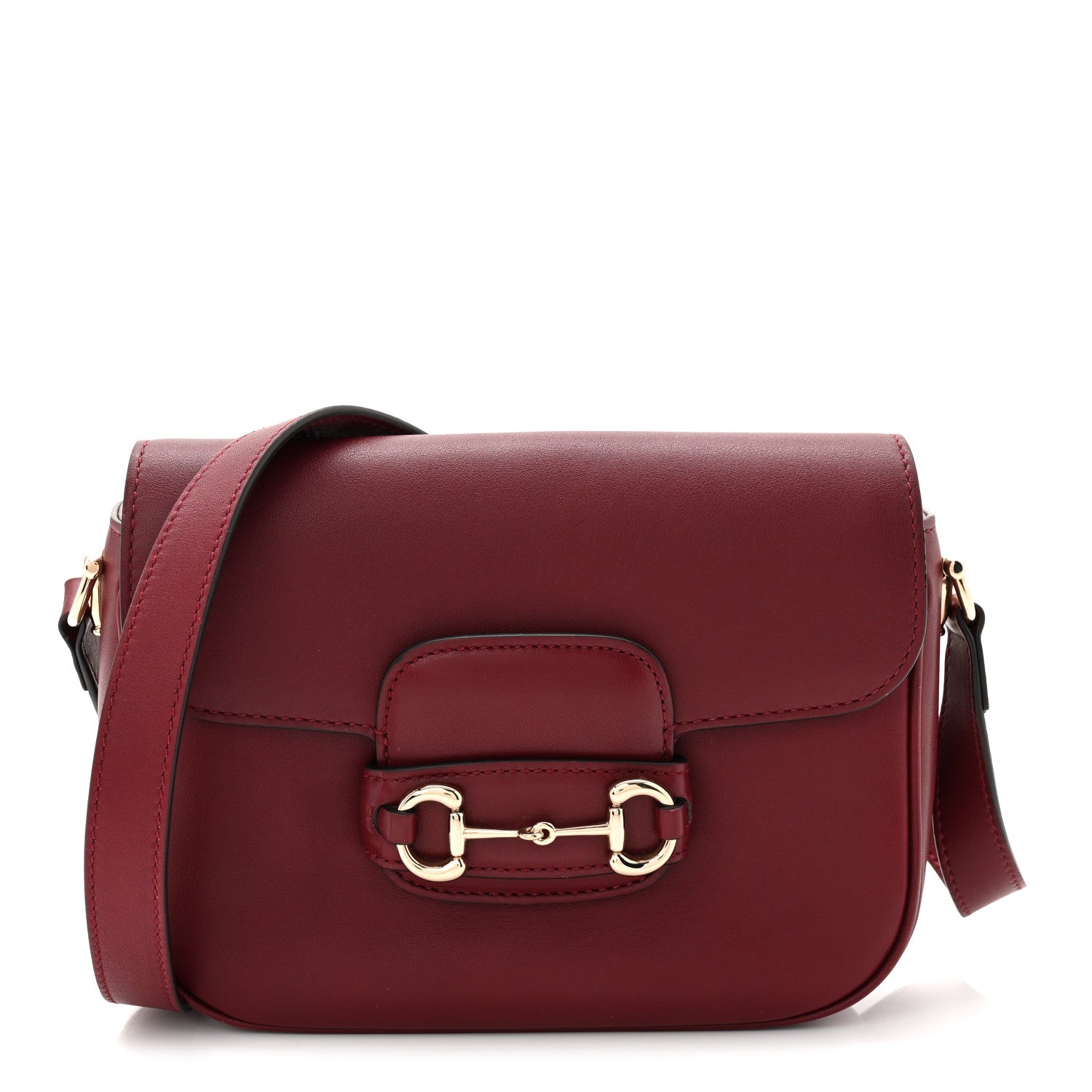 Gucci Arabella Calfskin Horsebit 1955 Shoulder Bag Rosso Ancora 2 of 19