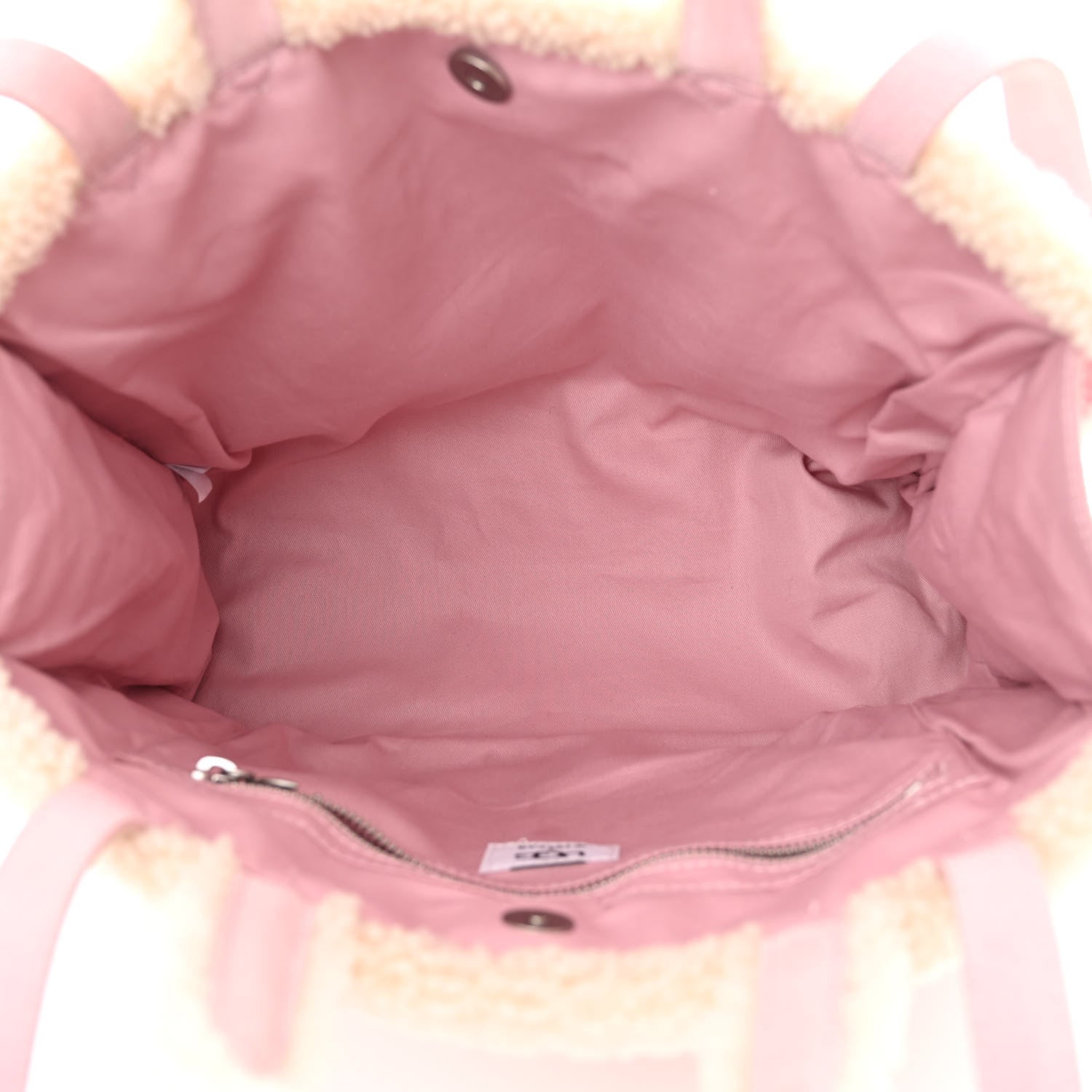 Telfar X UGG Suede Shearling Medium Shopping Bag Pink 5 of 10