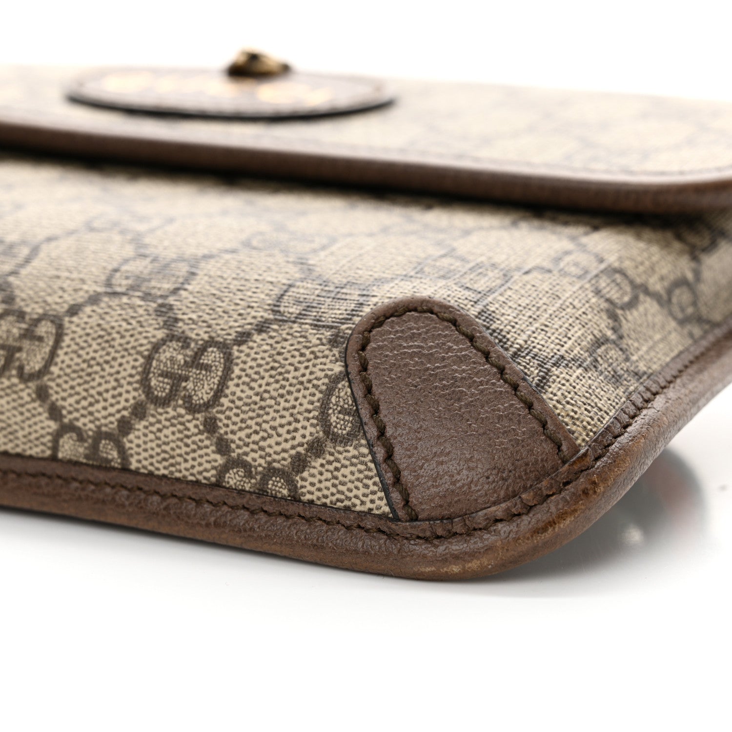 Gucci GG Supreme Monogram Neo Vintage Web Belt Bag Brown 10 of 14