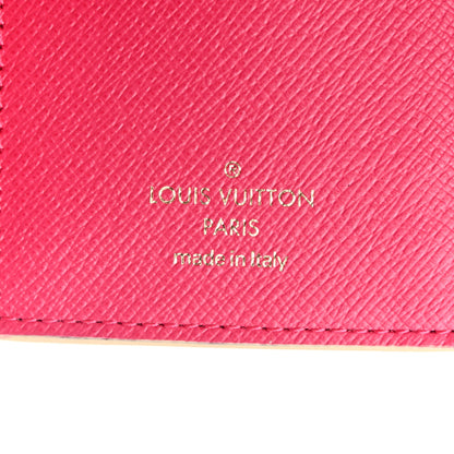 Louis Vuitton Damier Azur 2021 Christmas Animation Hollywood Victorine Wallet Fuchsia 6 of 6