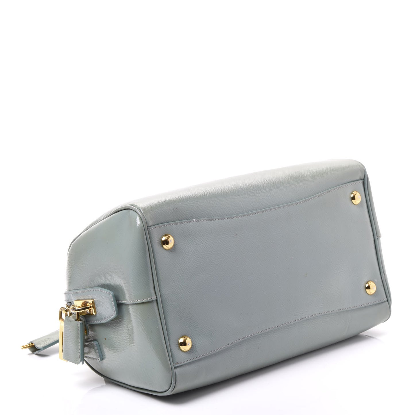Saffiano Vernice Bowler Acquamarina