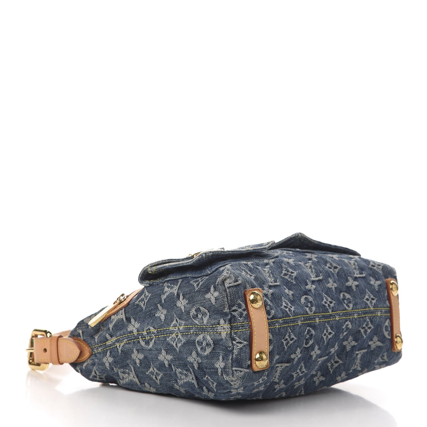 Louis Vuitton Monogram Denim Baggy PM Blue 4 of 12