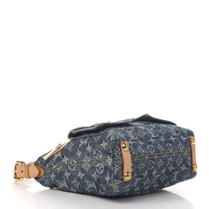 Louis Vuitton Monogram Denim Baggy PM Blue 4 of 12