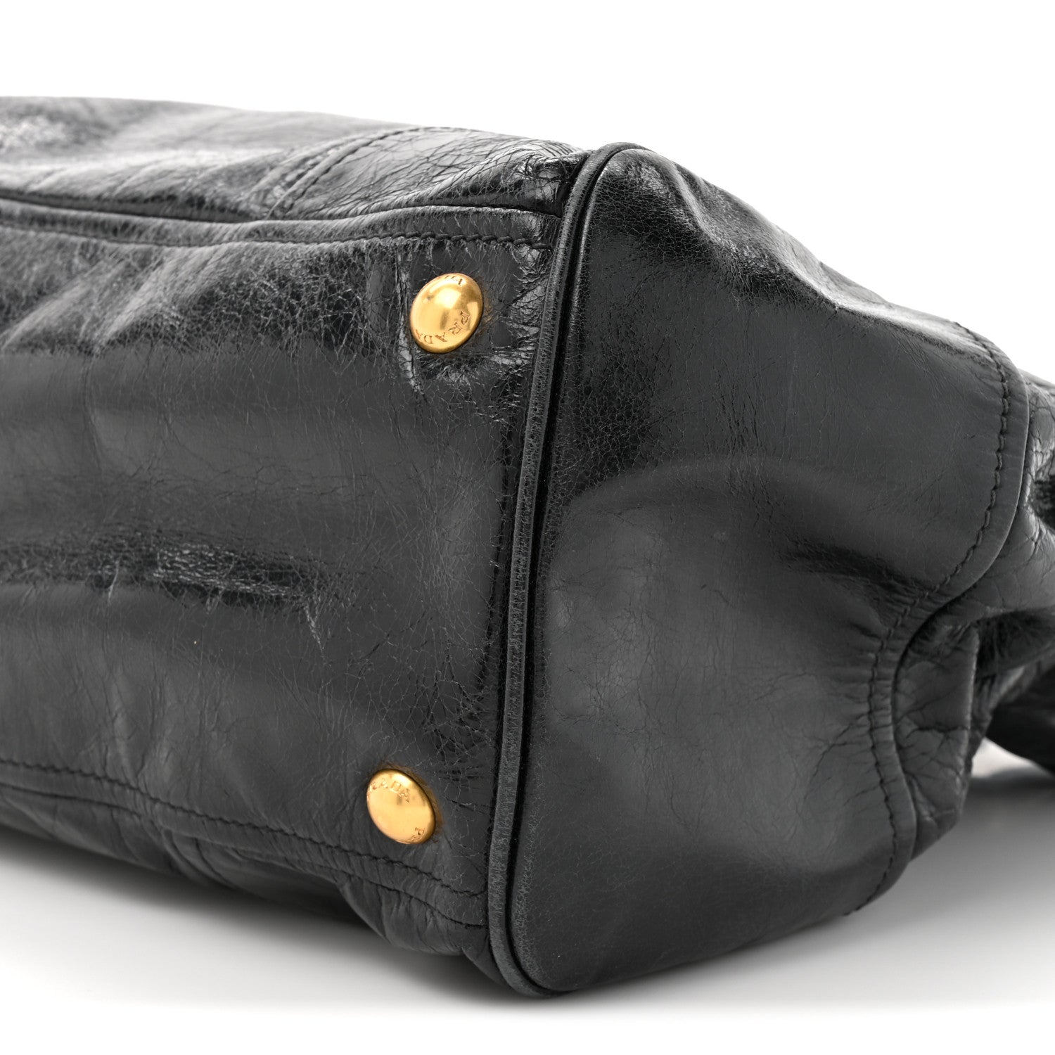 Prada Vitello Shine Shopping Satchel Black 8 of 18
