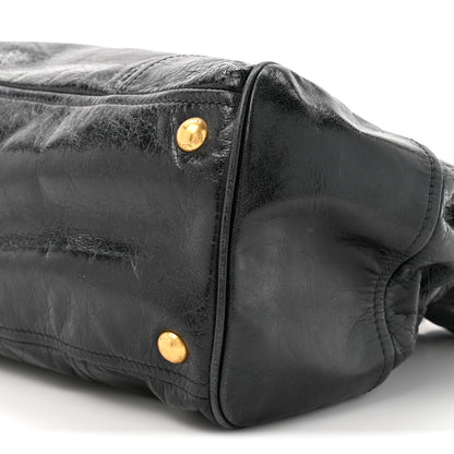 Prada Vitello Shine Shopping Satchel Black 8 of 18