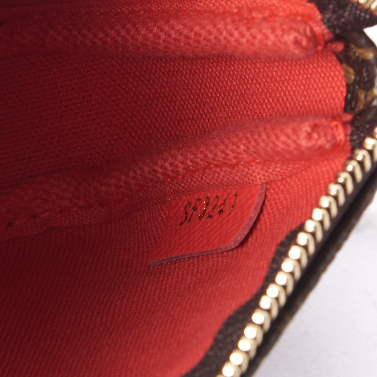 Monogram 2021 Christmas Animation London Mini Pochette Accessories Red