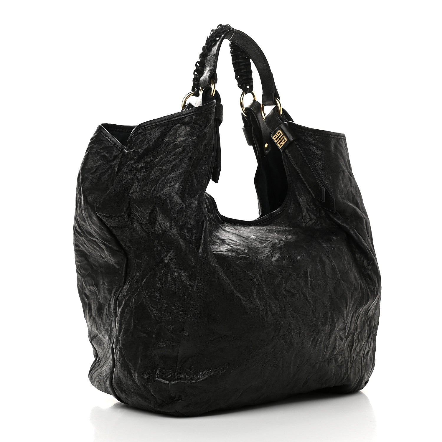 Givenchy Tumbled Sheepskin Hobo Black 3 of 10