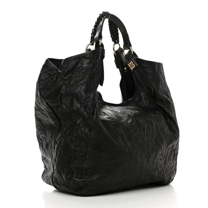 Givenchy Tumbled Sheepskin Hobo Black 3 of 10