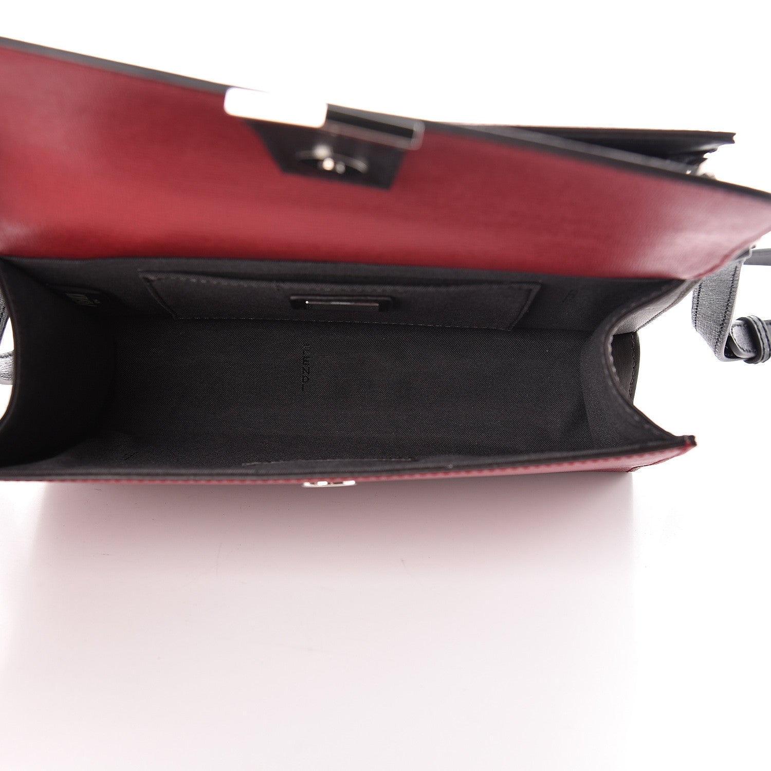 Fendi Vitello Elite Monster Mini Demi Jour Shoulder Bag Ribes Grigio Polvere Carbone 5 of 12