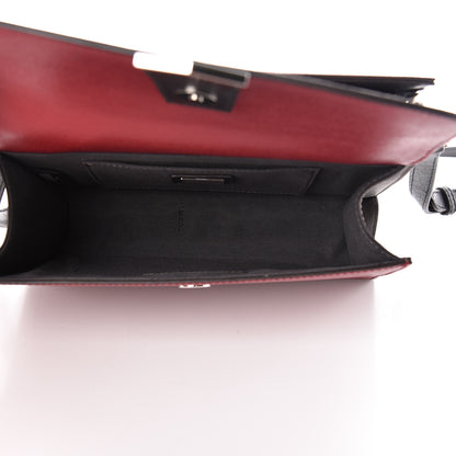 Fendi Vitello Elite Monster Mini Demi Jour Shoulder Bag Ribes Grigio Polvere Carbone 5 of 12