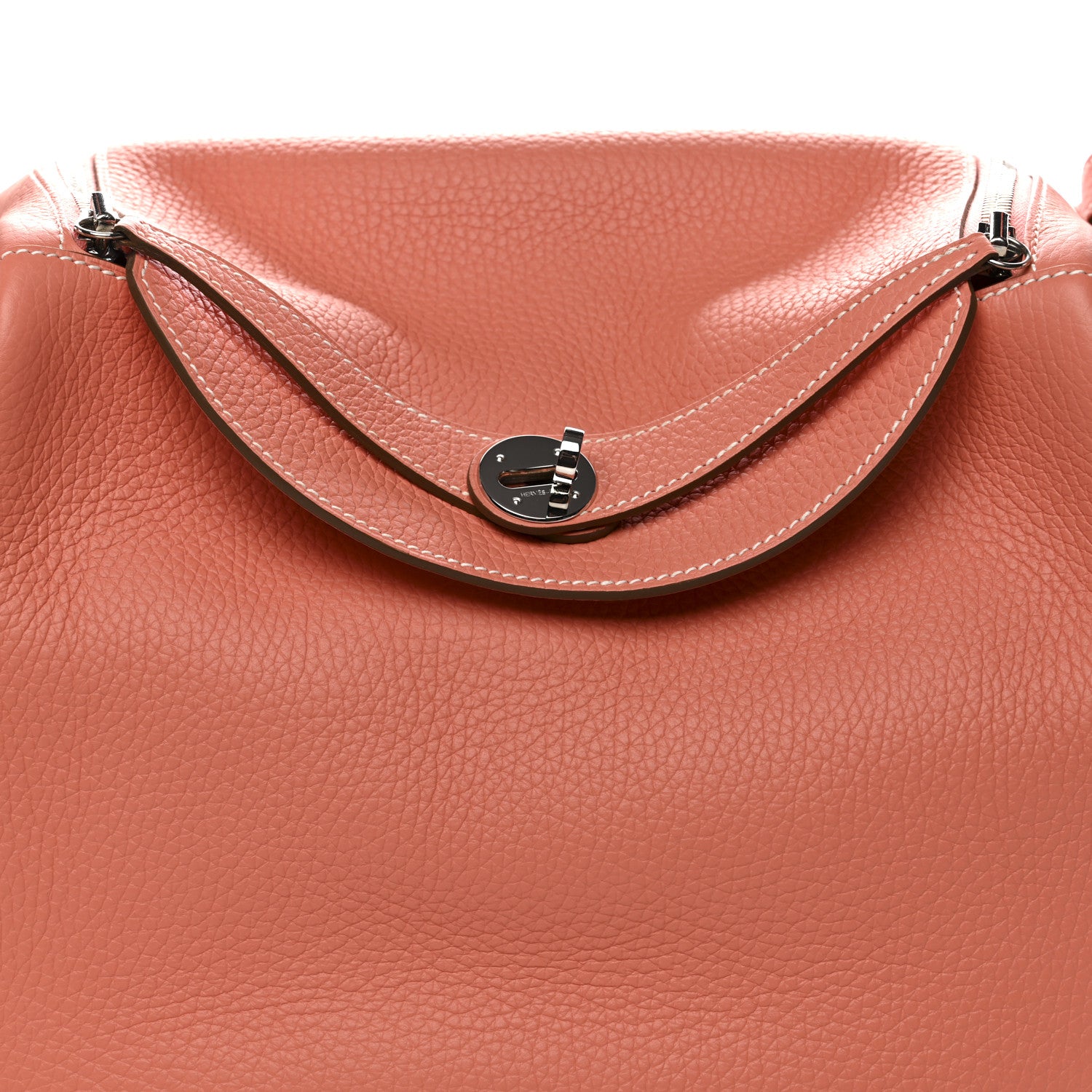 Hermes Taurillon Clemence Lindy 30 Crevette 8 of 10