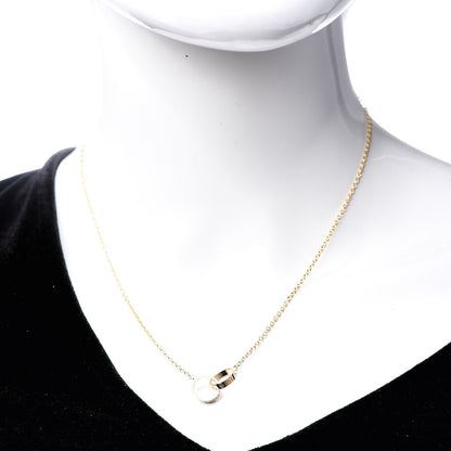Cartier 18K Yellow Gold Interlocking LOVE Necklace 2 of 7