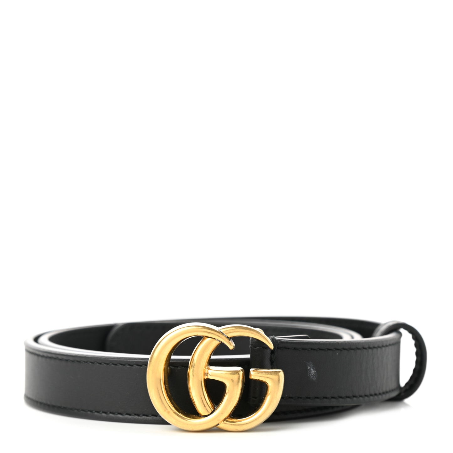 Calfskin Double G 20mm Belt 75 30 Black