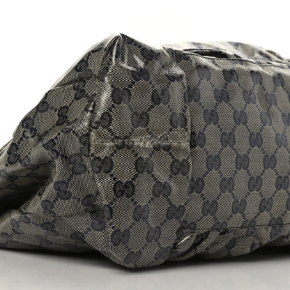 Gucci Crystal Monogram Hysteria Tote Navy Blue 8 of 9