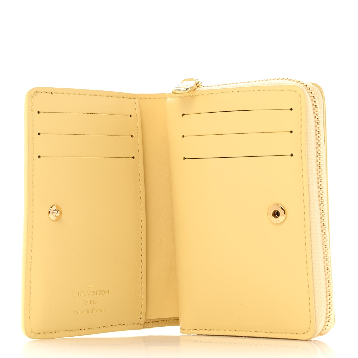Calfskin Nanogram Embossed Lou Wallet Jaune
