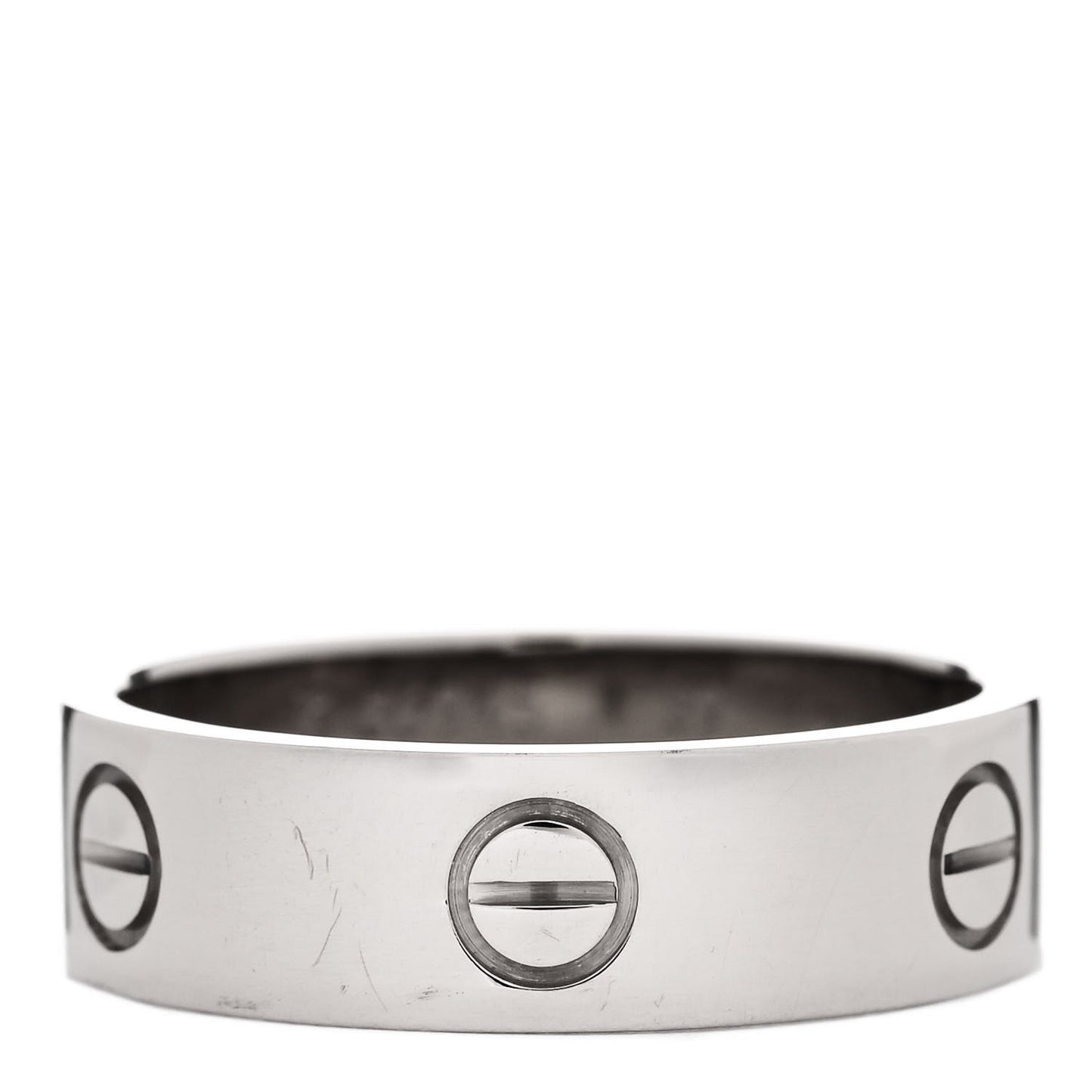 18K White Gold 5.5mm LOVE Ring 59 8.75