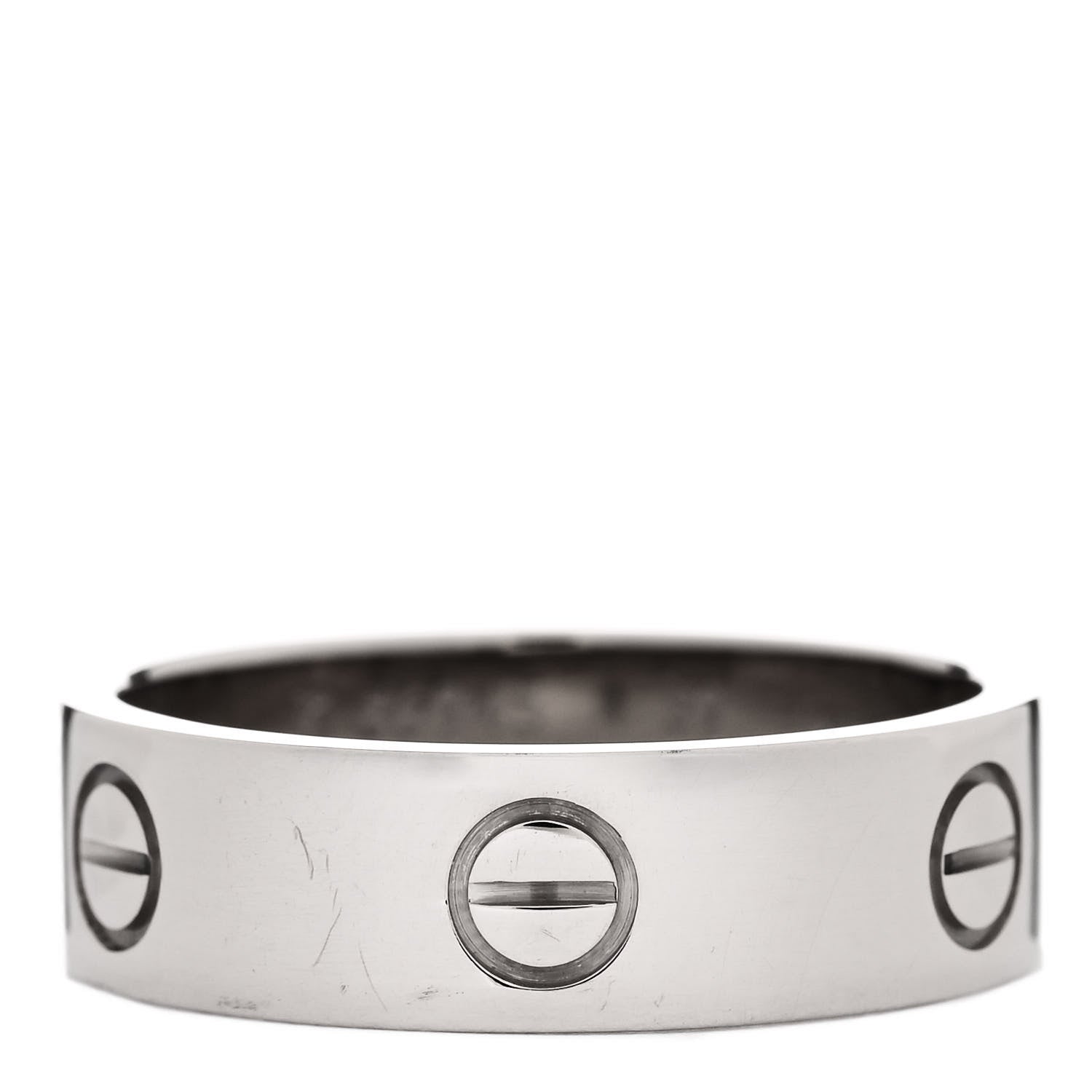Cartier 18K White Gold 5.5mm LOVE Ring 59 8.75 1 of 4