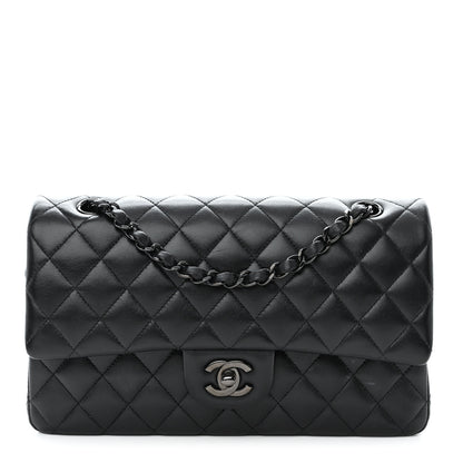 Chanel Lambskin Quilted Medium Double Flap So Black 1 of 15