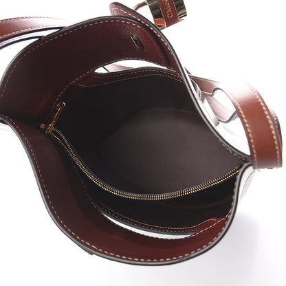 Chloe Shiny Calfskin Goatskin Medium Aby Bi-Color Bucket Bag Black 4 of 8