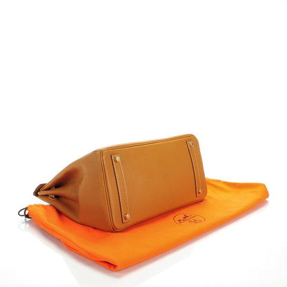 Hermes Chevre De Coromandel HAC Birkin 32 Caramel 5 of 25